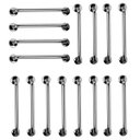 Ver imagem 1 de Barra de Apoio 60cm Inox Kit 18 Unidades Banheiro Box Suporte Idoso Deficiente Cadeirante Corrimao a
