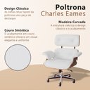 Ver imagem 3 de Poltrona Charles Eames Office Couro Sintético Linha Premium Design Atemporal Escritório - Branco