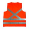 Colete Refletivo Segurança Sinalizador Zíper e Bolso Laranja - 3