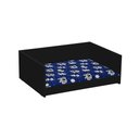 Ver imagem 2 de Cama Pet para Cachorro ou Gato em MDP estofada - Preto com Azul