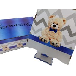 Kit Higiene Bebe Urso Maternidade Com Trio De Quadrinhos Mdf - 6