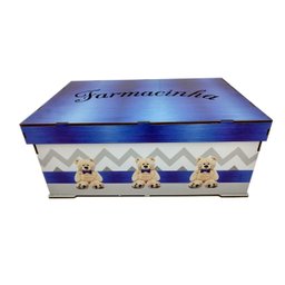 Kit Higiene Bebe Urso Maternidade Com Trio De Quadrinhos Mdf - 8