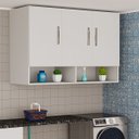 Ver imagem 1 de Armário Multiuso 3 Portas com Nicho Suspenso Mdf Resistente