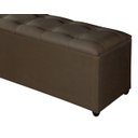 Ver imagem 4 de Recamier Baú Milão 1,30m Premium para Cama Casal Estilo Decorativo Closet Estofado Cor Marrom