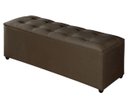 Ver imagem 3 de Recamier Baú Milão 1,30m Premium para Cama Casal Estilo Decorativo Closet Estofado Cor Marrom