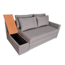 Ver imagem 6 de Sofá Cama | Baú e USB | Tampo Lateral - Tecido Acquablock Impermeável
