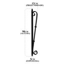 Ver mais imagens de Puxador Artesanal Modelo "S" Em Ferro Reforçado Para Portas Libertas Rosas Artesanato Puxador de Por