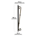 Ver imagem 2 de Puxador Artesanal Modelo "S" Em Ferro Reforçado Para Portas Libertas Rosas Artesanato Puxador de Por