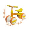 Bicicleta Infantil de Equilíbrio 4 Rodas Triciclo sem Pedal Balance Coordenação Importway Bw309 - 2