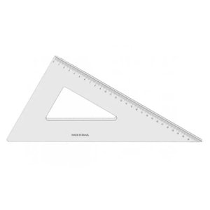 Esquadro Acrílico 28cm 1628 - Trident