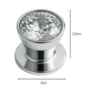 Ver imagem 3 de Kit 24 Puxadores 3cm Gavetas Porta de Armários Móveis Ponto de Luz Redondo Cromado Trend