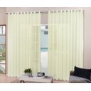 Ver imagem 1 de cortina para sala quarto voal liso palha 3,00x2,20