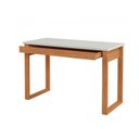 Ver imagem 4 de Escrivaninha Mesa de Escritório Industrial 100% MDF 118cm F24 Freijó/Off White