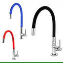 Ver imagem 2 de Torneira de Bancada Silicone Flexível Azul Pia Gourmet Cozinha 1/2 Volta Colors Snel