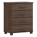 Ver imagem 2 de Cômoda Decorativa Madeira Maciça Naipe 4 Gavetas Café - G74 - Gran Belo