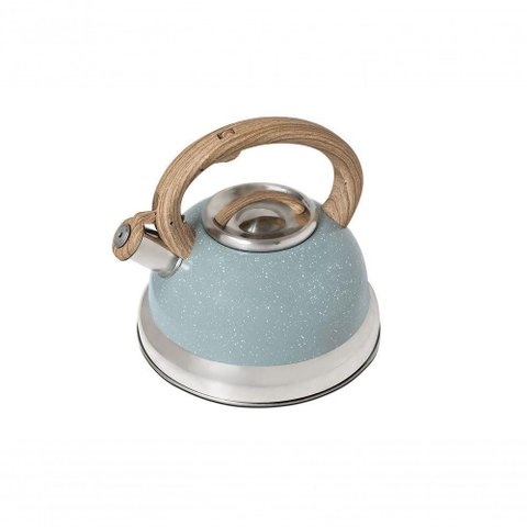 Chaleira de Inox com Apito Brinox 2,7 L Roma com Indução Verde