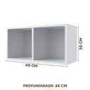 Ver imagem 4 de Nicho Cubo de Parede Branco Zudor Shop Jm