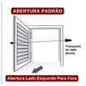 Porta Abrigo Alumínio Branco - Linha Resistence - 60cm - 80cm - 5
