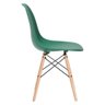 Mesa Redonda Eames 120 Cm Preto + 6 Cadeiras Eiffel Dsw Verde Escuro - 3