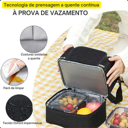 Bolsa Termica Multiuso Portatil Marmita Sacola 2 Niveis 9l - 8