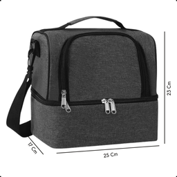 Bolsa Termica Multiuso Portatil Marmita Sacola 2 Niveis 9l - 4