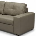 Ver imagem 5 de Sofá 3 Lugares Couro Oliva Moss Taupe 205cm Legitimo Natural Premium Adel Dekorien
