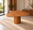 Ver imagem 1 de Mesa de Jantar Orgânica Canya 100x105cm em MDF Freijó