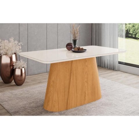 Mesa Jantar Olivia Madeirado 160x90cm Cinamomo/Of Henn