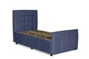 Ver imagem 2 de Cama com Cabeceira Solteirão Viúva Estofada Uvaia 120cm Suede:azul Marinho