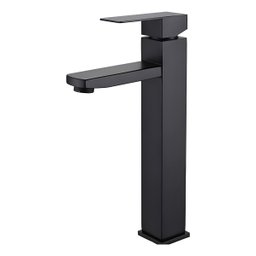 Torneira Banheiro Preto Fosco Monocomando Alta Simples Luxo - 1