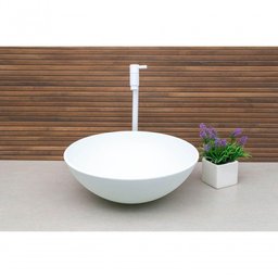 Cuba Para Banheiro De Vidro Redonda 35 Cm Cor:Marrom Matte - 2