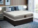 Ver imagem 3 de Cama Box Casal Sintético + Colchão Prime Casal Las Vegas 138x188x73: Marrom