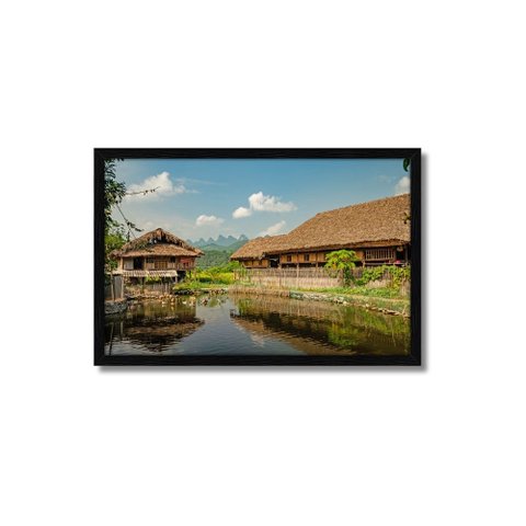Quadro Decorativo Casa Bambu: Mod. 0365 Collor-ink Mod.0365 50 X 75cm Preto