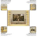 Ver imagem 6 de Estante Ripado para TV até 84" com LED 322cm x 250cm 100% MDF Majestade/Nativ