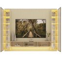 Ver imagem 4 de Estante Ripado para TV até 84" com LED 322cm x 250cm 100% MDF Majestade/Nativ