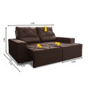 Ver imagem 2 de Sofá Paraná Retrátil e Reclinável 2 Lugares 1,60m - Benasci