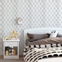 Ver imagem 4 de Papel de Parede Adesivo Estofado Branco Botão Sofá 2,80m
