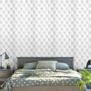 Ver imagem 5 de Papel de Parede Adesivo Estofado Branco Botão Sofá 2,80m