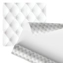 Ver imagem 1 de Papel de Parede Adesivo Estofado Branco Botão Sofá 2,80m