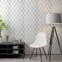 Ver imagem 6 de Papel de Parede Adesivo Estofado Branco Botão Sofá 2,80m