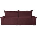 Ver imagem 6 de Sofá Retrátil e Reclinável 2,35m Cama inBox Big Fresh com SoftGel D40 Velupluma Vinho