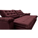 Ver imagem 4 de Sofá Retrátil e Reclinável 2,35m Cama inBox Big Fresh com SoftGel D40 Velupluma Vinho