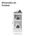 Ver imagem 5 de Balcão de Cozinha 35 cm 1 Porta Branco/Crema Vik Madesa