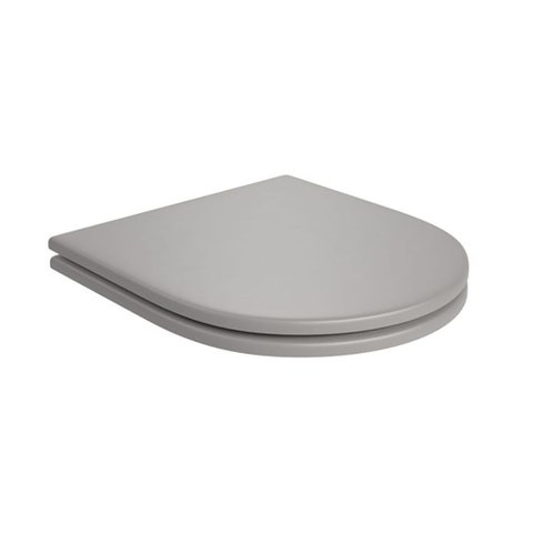 Assento de Poliéster Slow Close Carrara/level/lk/nuova Cinza Antracite Cromado - Ap.237.85