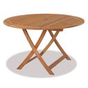Ver imagem 1 de Mesa Dobravel Redonda Stain Jatoba Cor Clara 1,20m 16526