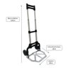 Carrinho de Carga em Alumínio Dobrável Capacidade 80kgs Globalmix - Gt080 - 2