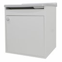 Ver imagem 2 de Tanque de Lavanderia 22 Lts + Gabinete Mdf Suspenso + Sifão Cor:branco