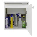 Ver imagem 4 de Tanque de Lavanderia 22 Lts + Gabinete Mdf Suspenso + Sifão Cor:branco