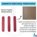Ver imagem 5 de Elemento Tátil Direcional Pvc Parafusado Vermelho