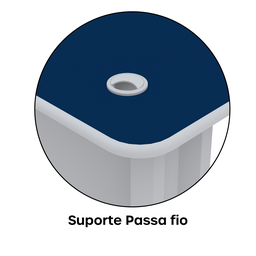 Mesa para Escritório em L Estação de Trabalho ETP1515 Maxxi - 8